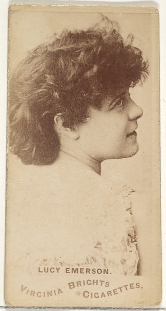 Lucy Emerson, from the Actors and Actresses series (N45, Type 1) for Virginia Brights Cigarettes