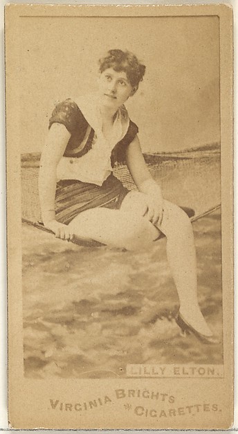Lilly Elton, from the Actors and Actresses series (N45, Type 1) for Virginia Brights Cigarettes
