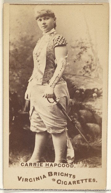 Carrie Hapgood, from the Actors and Actresses series (N45, Type 1) for Virginia Brights Cigarettes