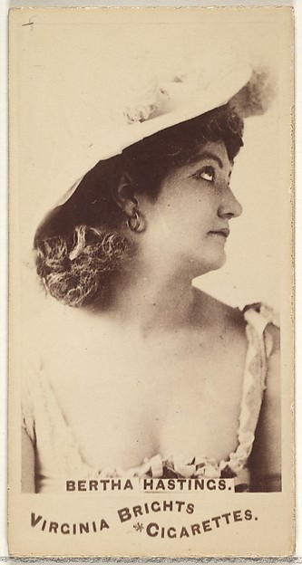 Bertha Hastings, from the Actors and Actresses series (N45, Type 1) for Virginia Brights Cigarettes