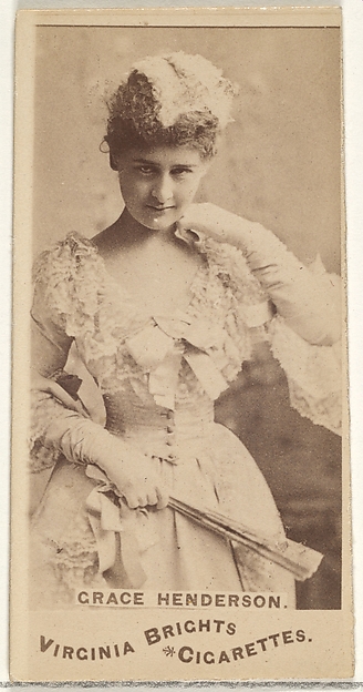 Grace Henderson, from the Actors and Actresses series (N45, Type 1) for Virginia Brights Cigarettes