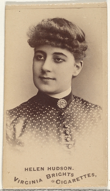 Helen Hudson, from the Actors and Actresses series (N45, Type 1) for Virginia Brights Cigarettes