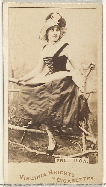 Fräulein Ilga, from the Actors and Actresses series (N45, Type 1) for Virginia Brights Cigarettes