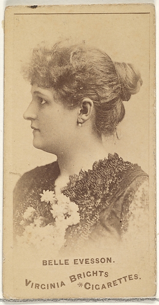 Belle Evesson, from the Actors and Actresses series (N45, Type 1) for Virginia Brights Cigarettes