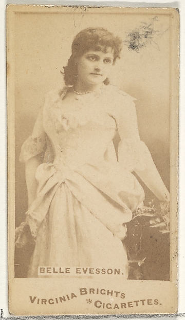 Belle Evesson, from the Actors and Actresses series (N45, Type 1) for Virginia Brights Cigarettes