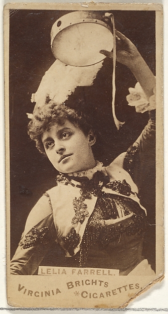 Leila Farrell, from the Actors and Actresses series (N45, Type 1) for Virginia Brights Cigarettes