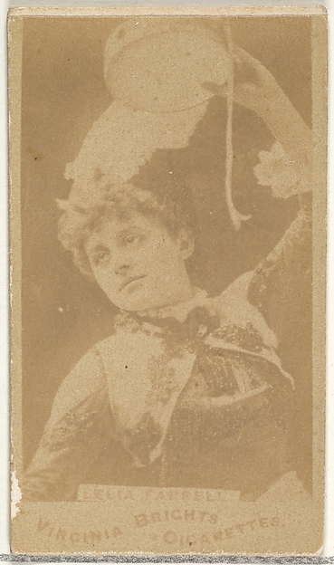 Leila Farrell, from the Actors and Actresses series (N45, Type 1) for Virginia Brights Cigarettes