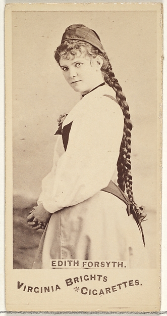 Edith Forsyth, from the Actors and Actresses series (N45, Type 1) for Virginia Brights Cigarettes