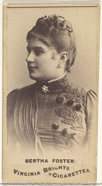 Bertha Foster, from the Actors and Actresses series (N45, Type 1) for Virginia Brights Cigarettes
