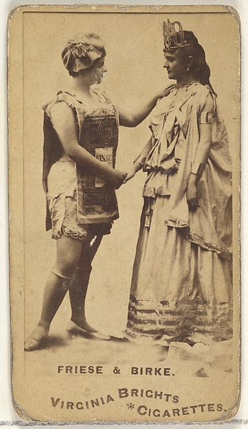 Friese & Birke, from the Actors and Actresses series (N45, Type 1) for Virginia Brights Cigarettes