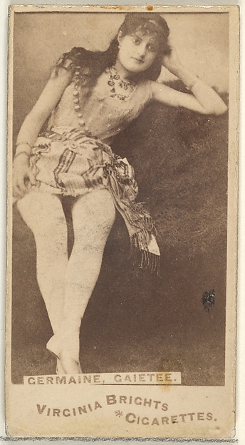 Germaine, Gaietee, from the Actors and Actresses series (N45, Type 1) for Virginia Brights Cigarettes