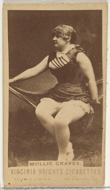 Mollie Graves, from the Actors and Actresses series (N45, Type 1) for Virginia Brights Cigarettes