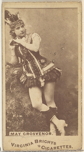 May Grosvernor, from the Actors and Actresses series (N45, Type 1) for Virginia Brights Cigarettes