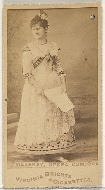 Mezeray, Opera Comique, from the Actors and Actresses series (N45, Type 1) for Virginia Brights Cigarettes by Allen & Ginter, The Metropolitan Museum of Art