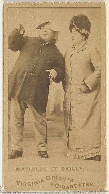 Mathilde et Dailly, from the Actors and Actresses series (N45, Type 1) for Virginia Brights Cigarettes