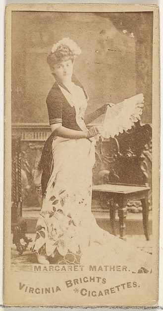 Margaret Mather, from the Actors and Actresses series (N45, Type 1) for Virginia Brights Cigarettes
