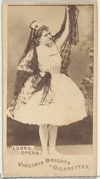 Lubra, Opera, from the Actors and Actresses series (N45, Type 1) for Virginia Brights Cigarettes