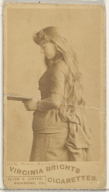 Card 576, Cora Loomis, from the Actors and Actresses series (N45, Type 1) for Virginia Brights Cigarettes by Allen & Ginter, The Metropolitan Museum of Art