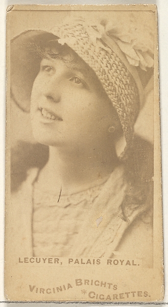 Lecuyer, Palais Royal, from the Actors and Actresses series (N45, Type 1) for Virginia Brights Cigarettes