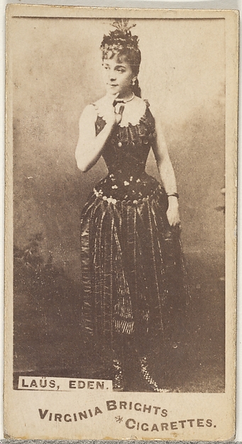 Laus, Eden, from the Actors and Actresses series (N45, Type 1) for Virginia Brights Cigarettes