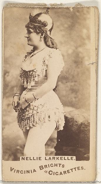 Nellie Larkelle, from the Actors and Actresses series (N45, Type 1) for Virginia Brights Cigarettes