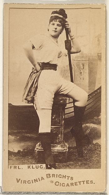 Fräulein Klug, from the Actors and Actresses series (N45, Type 1) for Virginia Brights Cigarettes
