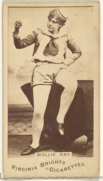 Mollie Ray, from the Actors and Actresses series (N45, Type 1) for Virginia Brights Cigarettes