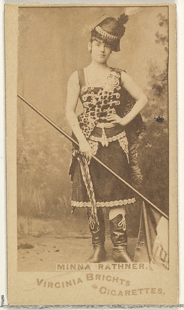 Minna Rathner, from the Actors and Actresses series (N45, Type 1) for Virginia Brights Cigarettes