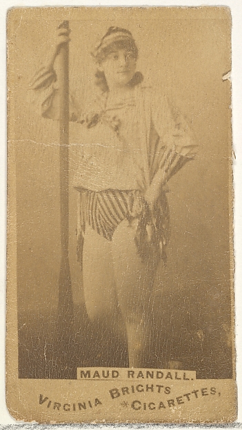 Maud Randall, from the Actors and Actresses series (N45, Type 1) for Virginia Brights Cigarettes