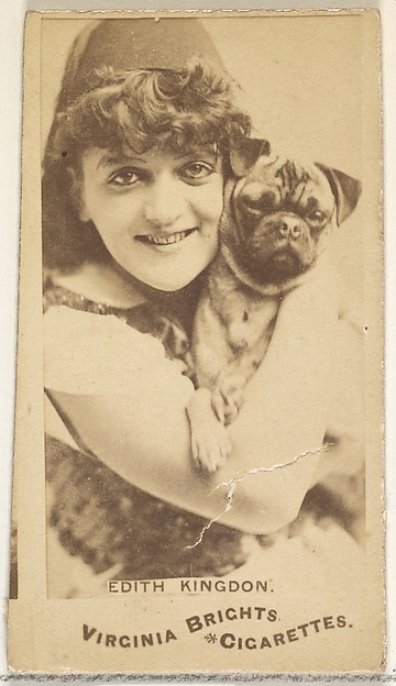 Edith Kingdon, from the Actors and Actresses series (N45, Type 1) for Virginia Brights Cigarettes