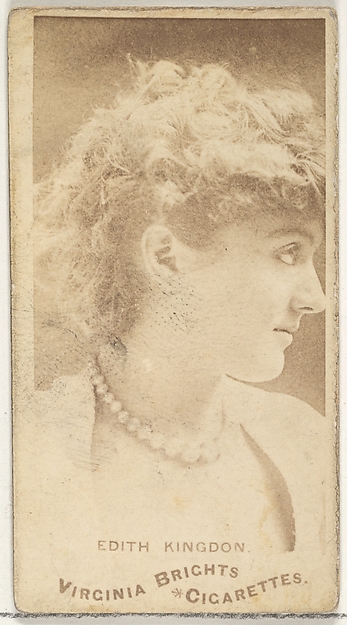 Edith Kingdon, from the Actors and Actresses series (N45, Type 1) for Virginia Brights Cigarettes