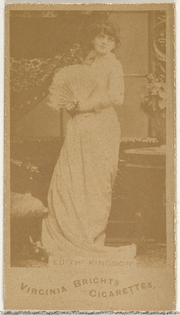 Edith Kingdon, from the Actors and Actresses series (N45, Type 1) for Virginia Brights Cigarettes