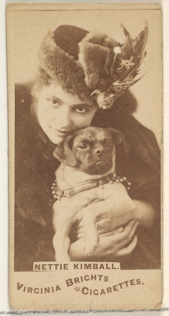Nettie Kimball, from the Actors and Actresses series (N45, Type 1) for Virginia Brights Cigarettes
