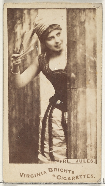 Fräulein Jules, from the Actors and Actresses series (N45, Type 1) for Virginia Brights Cigarettes