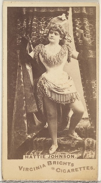 Hattie Johnson, from the Actors and Actresses series (N45, Type 1) for Virginia Brights Cigarettes