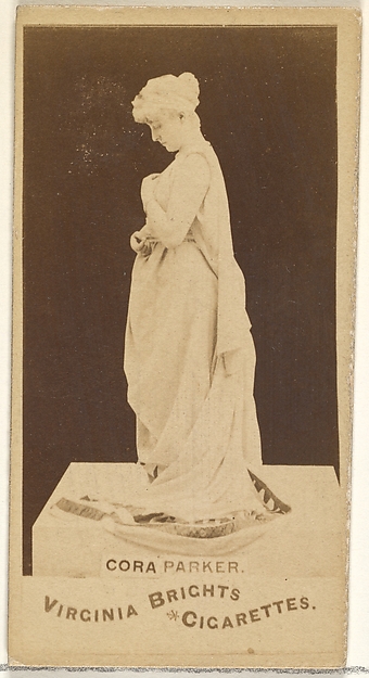 Cora Parker, from the Actors and Actresses series (N45, Type 1) for Virginia Brights Cigarettes