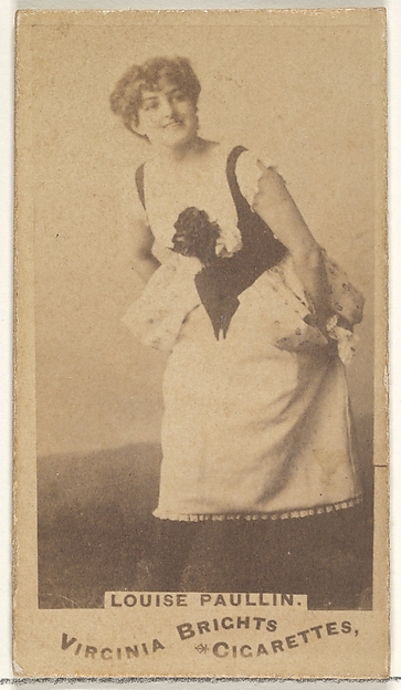 Louise Paullin, from the Actors and Actresses series (N45, Type 1) for Virginia Brights Cigarettes