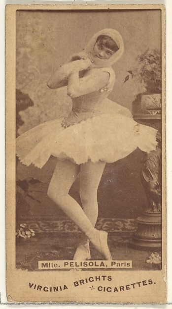 Mlle. Pelisola, Paris, from the Actors and Actresses series (N45, Type 1) for Virginia Brights Cigarettes