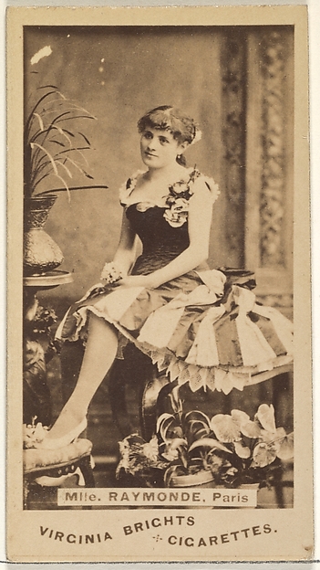 Mlle. Raymonde, Paris, from the Actors and Actresses series (N45, Type 1) for Virginia Brights Cigarettes