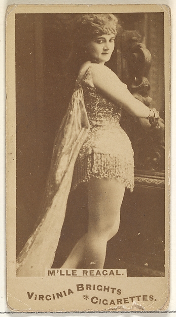 M'lle Reagal, from the Actors and Actresses series (N45, Type 1) for Virginia Brights Cigarettes