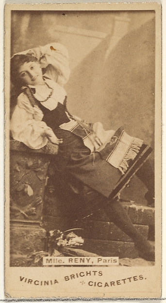 Mlle. Reny, Paris, from the Actors and Actresses series (N45, Type 1) for Virginia Brights Cigarettes