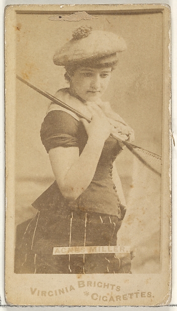 Agnes Miller, from the Actors and Actresses series (N45, Type 1) for Virginia Brights Cigarettes