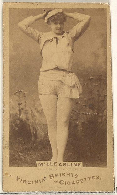 M'lle Arline, from the Actors and Actresses series (N45, Type 1) for Virginia Brights Cigarettes