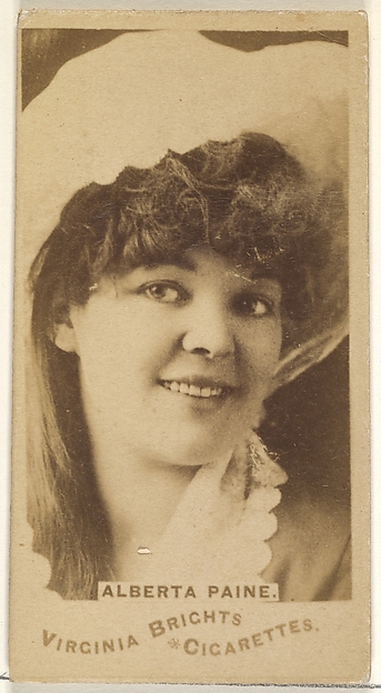 Alberta Paine, from the Actors and Actresses series (N45, Type 1) for Virginia Brights Cigarettes