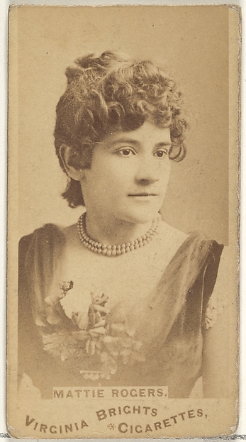 Mattie Rogers, from the Actors and Actresses series (N45, Type 1) for Virginia Brights Cigarettes