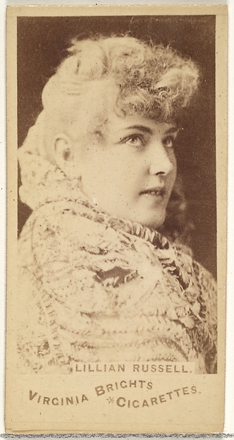 Lillian Russell, from the Actors and Actresses series (N45, Type 1) for Virginia Brights Cigarettes