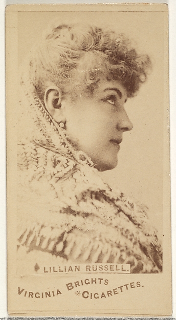 Lillian Russell, from the Actors and Actresses series (N45, Type 1) for Virginia Brights Cigarettes