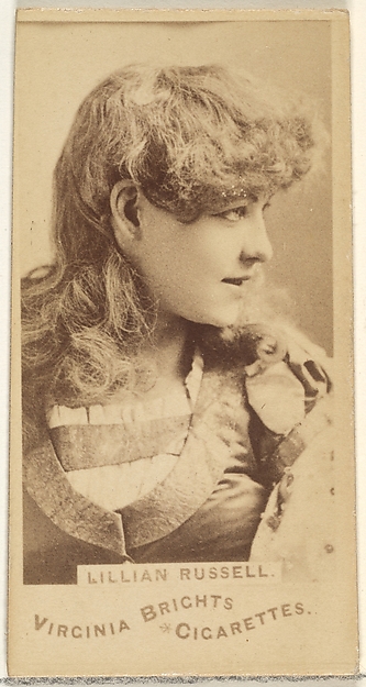 Lillian Russell, from the Actors and Actresses series (N45, Type 1) for Virginia Brights Cigarettes