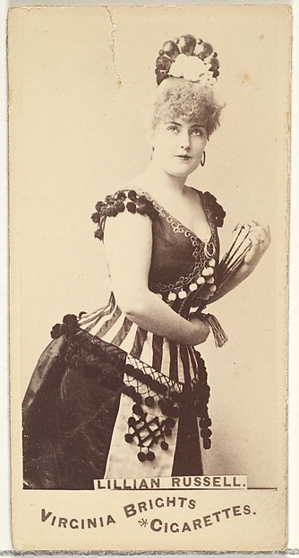 Lillian Russell, from the Actors and Actresses series (N45, Type 1) for Virginia Brights Cigarettes