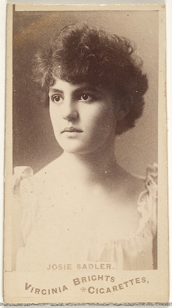 Josie Sadler, from the Actors and Actresses series (N45, Type 1) for Virginia Brights Cigarettes